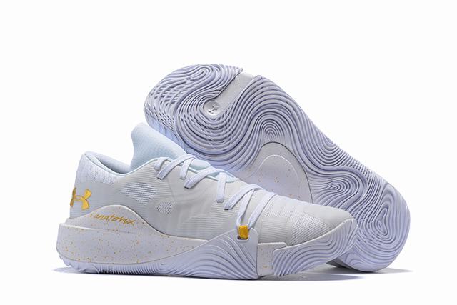 Curry 5 Shoes White Gold-logo